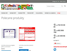 Tablet Screenshot of fabrykanaklejek.pl